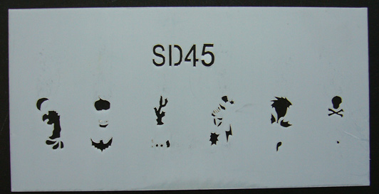 45# Air Brush Stencil