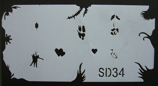 34# Air Brush Stencil