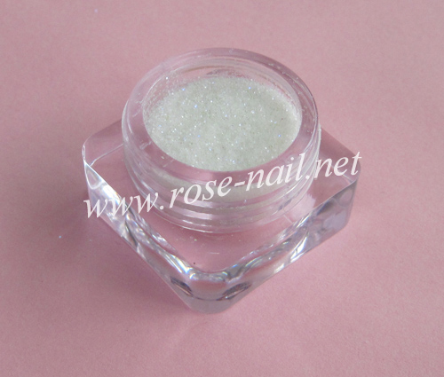 RNAG-23 White Glitter Powder flashing purple light