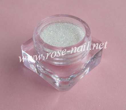 RNAG-24 White Glitter Powder flashing golden light