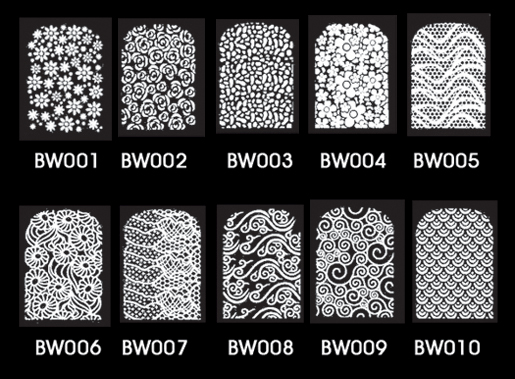 BW001-010 Nail Sticker