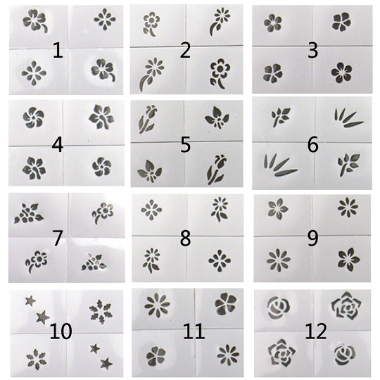 RNST01-40 Nail Art Stencil