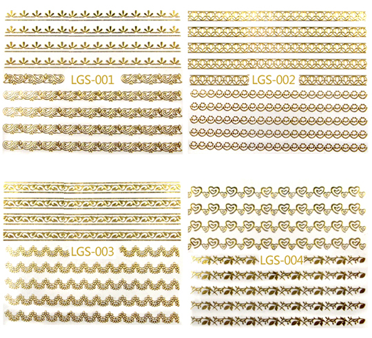 G-LGS-001/011 Golden Nail Tattoo