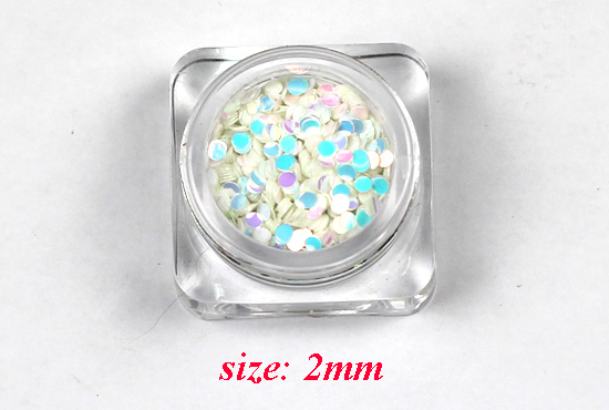 RNAD-103 2mm White Neon Round Dazzling