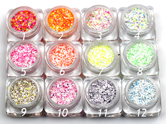 RNAG-58 Mixed Glitter Nail Powder