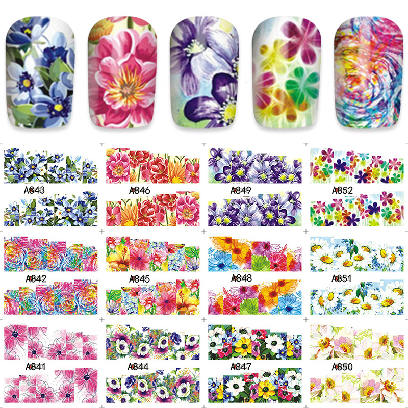 Flower Nail Tattoos