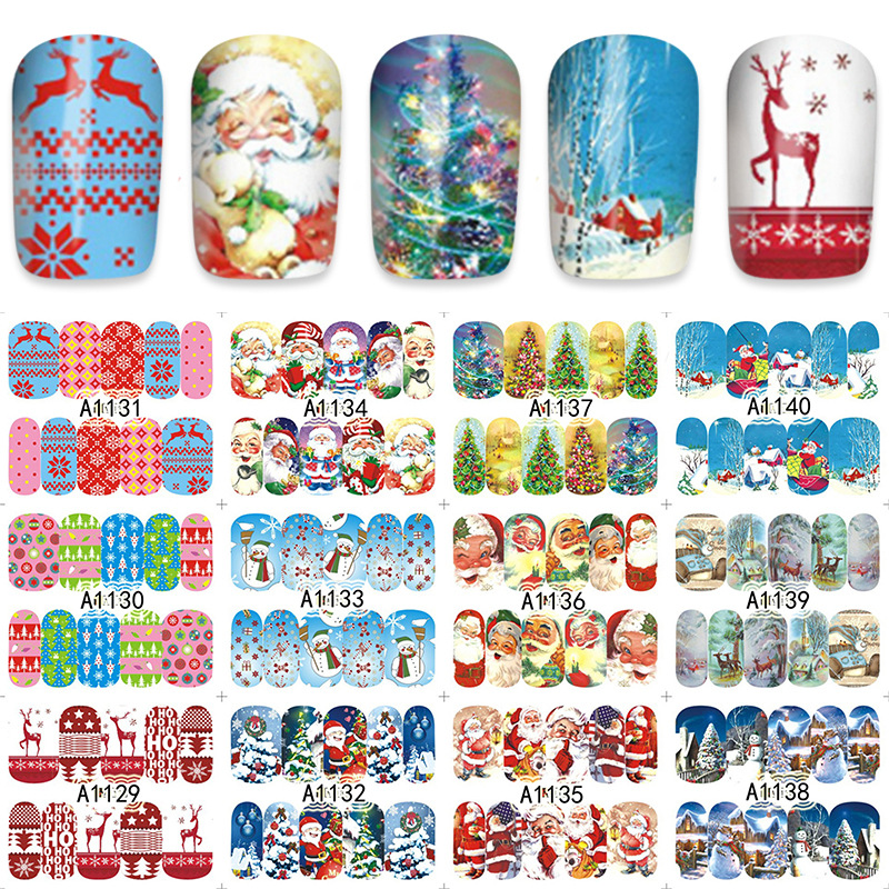 Christmas Nail Tattoos