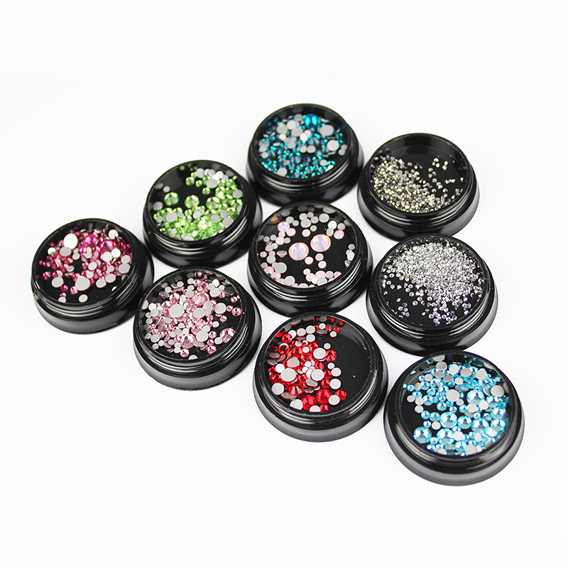 Assorted Rhinestones in Pot