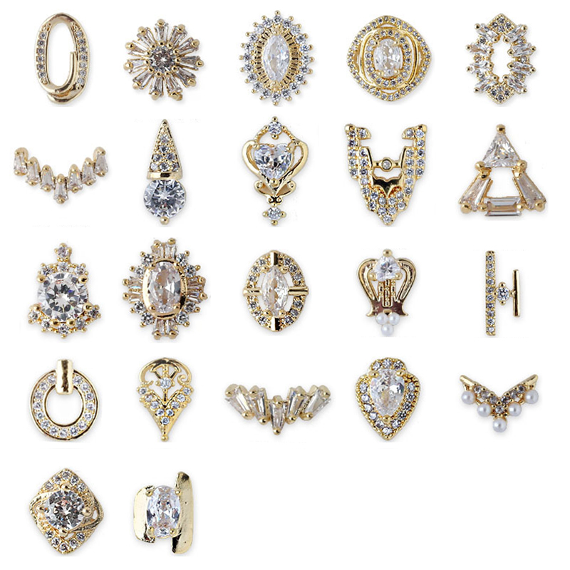 Real gold plating Rhinestone