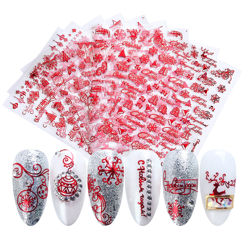 STZG041-STZG049 Christmas Nail Sticker