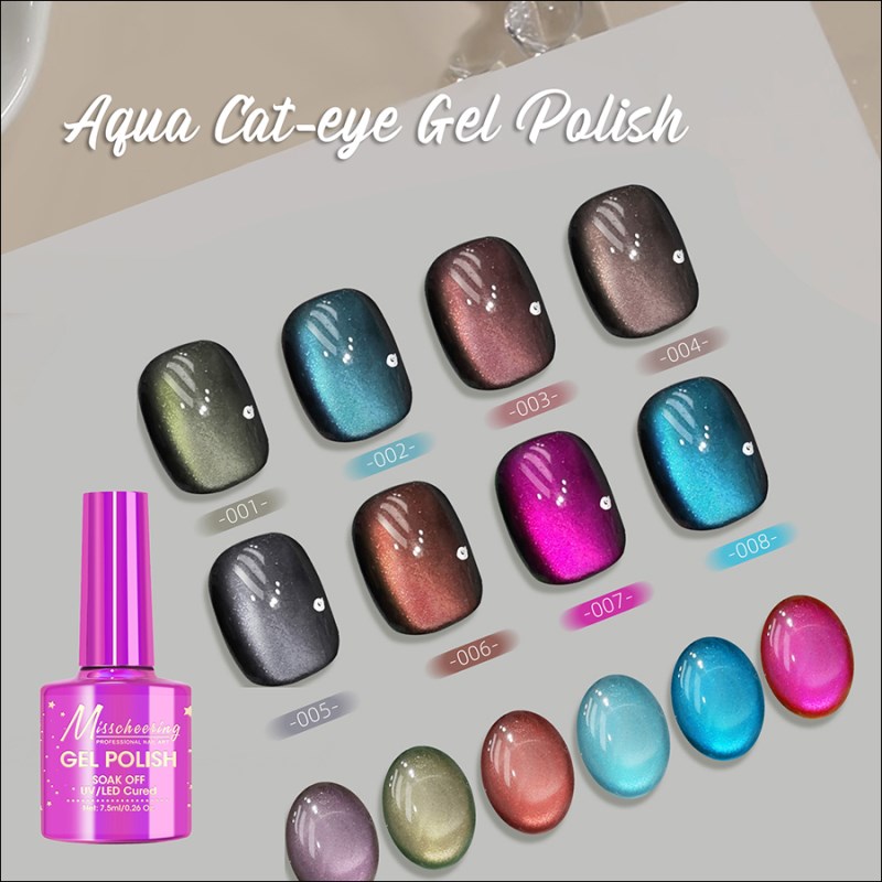 RNUG-121  Water Gloss Cat Eye Nail Polish