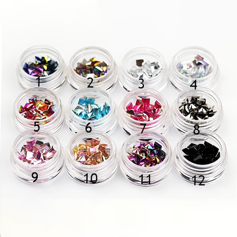 RNAR-197 Square-coned Nail Rhinestones