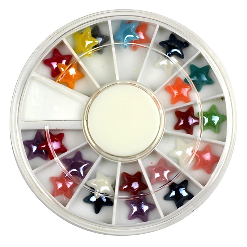 RNAR-117 8mm Ceramic Star Nail Rhinestone