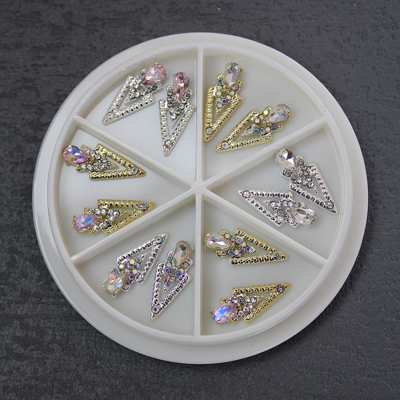 D292  Alloy Bead Diamond Nail Jewelry