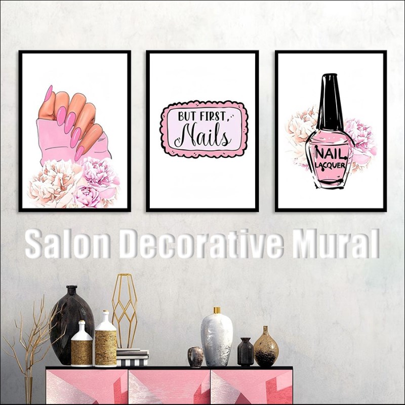 RNT-835 (40*60cm)Nail and Eyelash Salon Decorative Mural