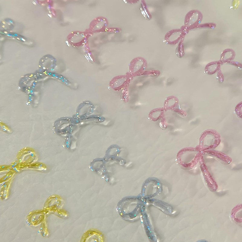 YT7391 クリスタルジェリー ホログラム 立体エンボス バタフライネイルシール