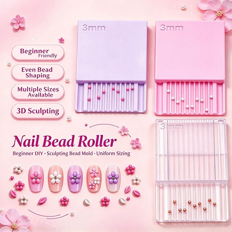 RNT-868 3MM Nail Gel Ball Roller 2Pcs