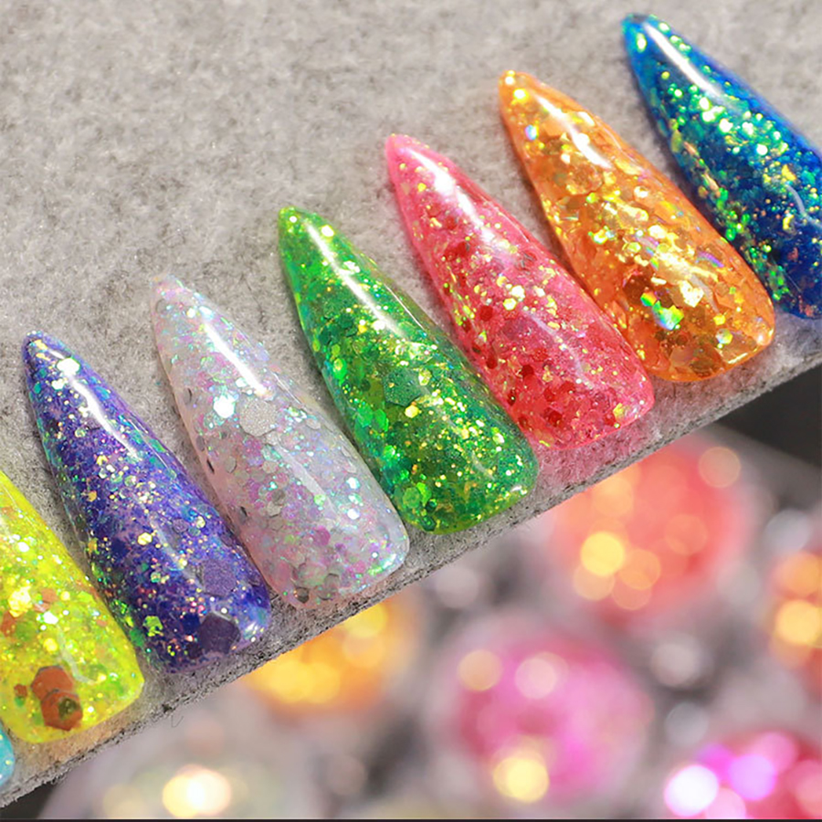 bright reflective glitter