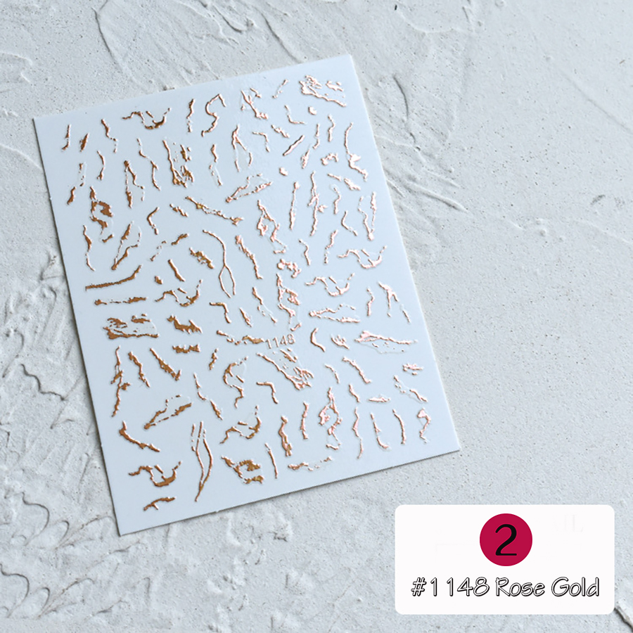 yj1148-1150 3d gilded nail sticker