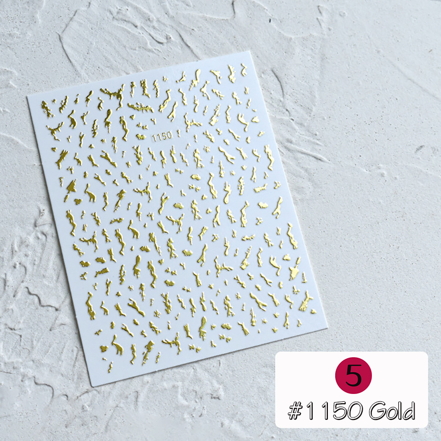 yj1148-1150 3d gilded nail sticker