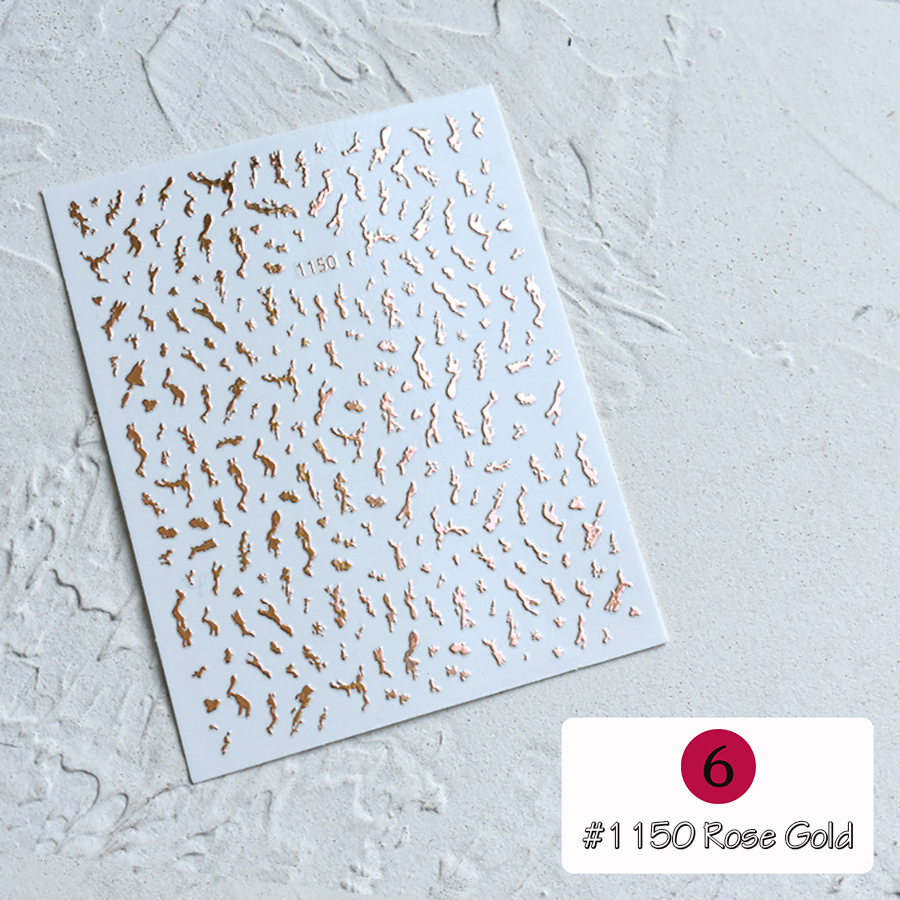 yj1148-1150 3d gilded nail sticker