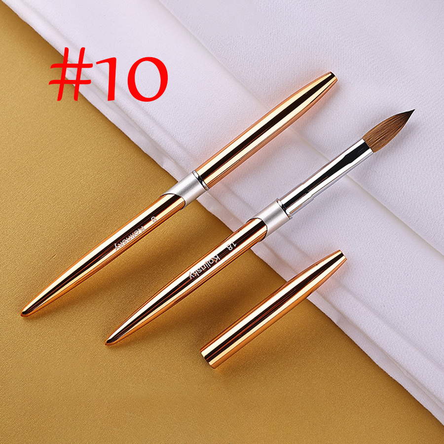 10* metallic color kolinsky acrylic brush