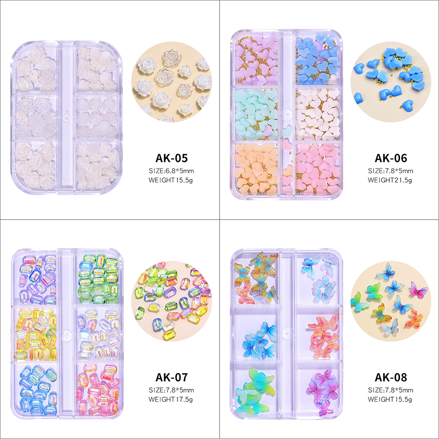 d240 assorted 3d flower decoration