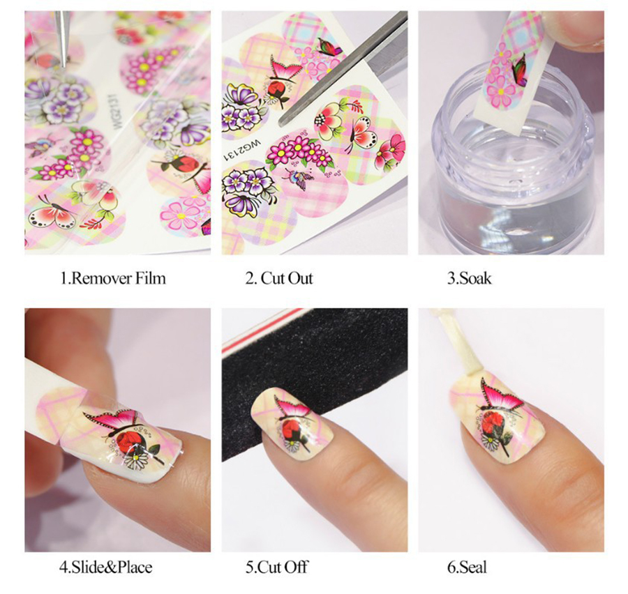 summer fresh look nail tattoo