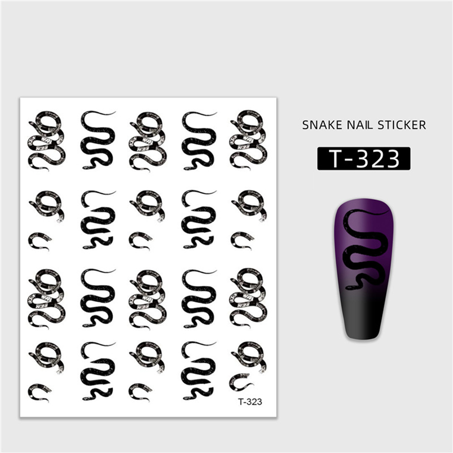 snake series nail sticker