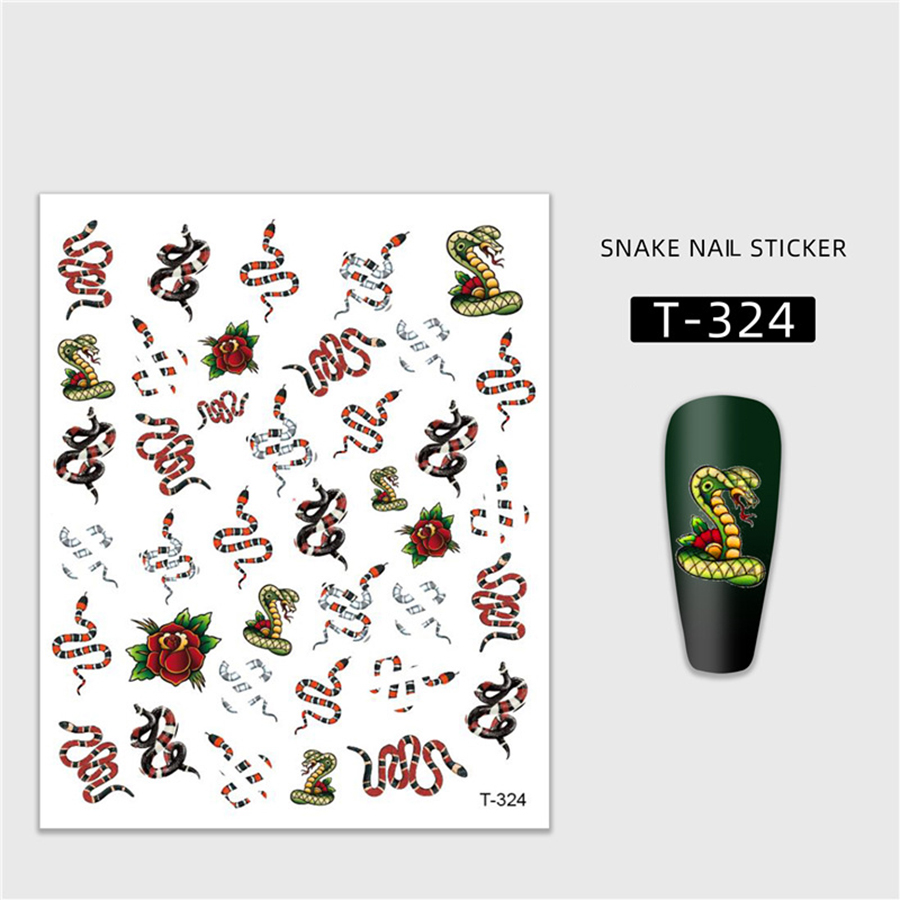 snake series nail sticker