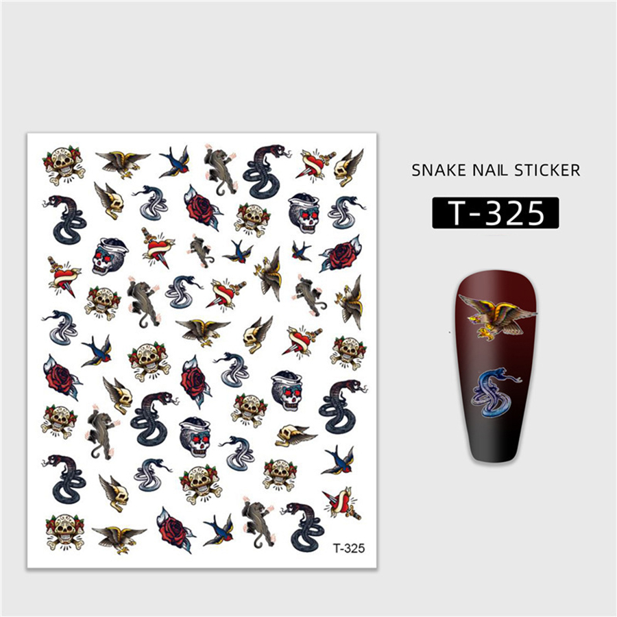 snake series nail sticker