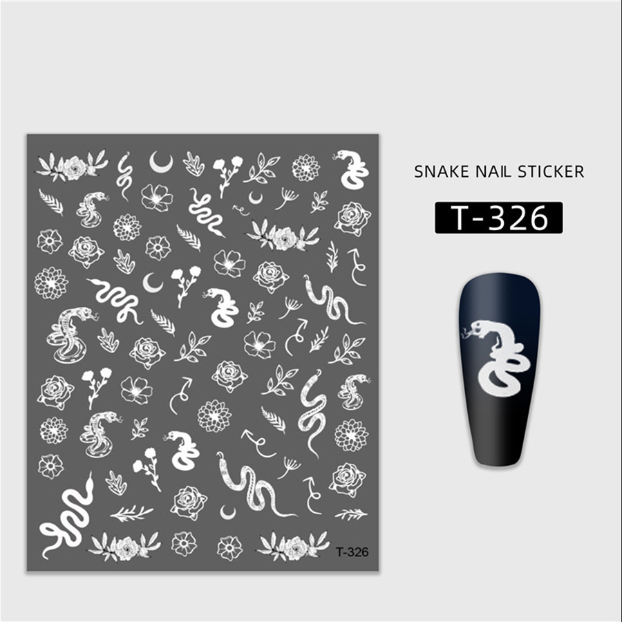 snake series nail sticker