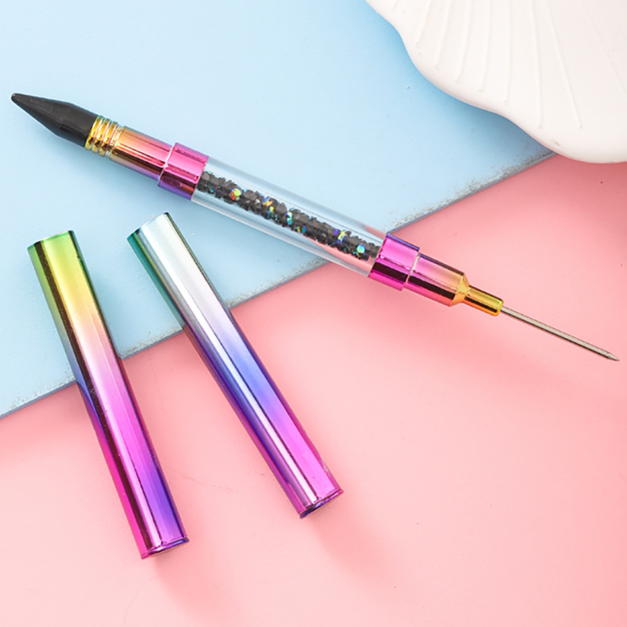 electroplated gradient color double head dotting pen