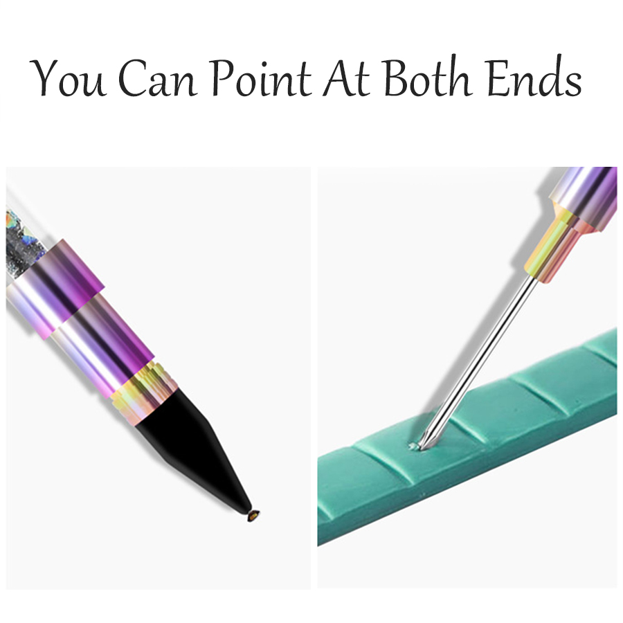 electroplated gradient color double head dotting pen