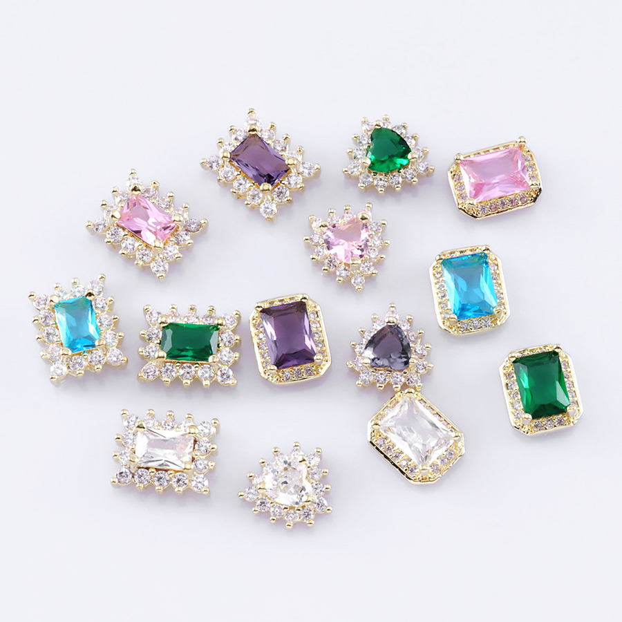 big nail alloy rhinestone jewelry