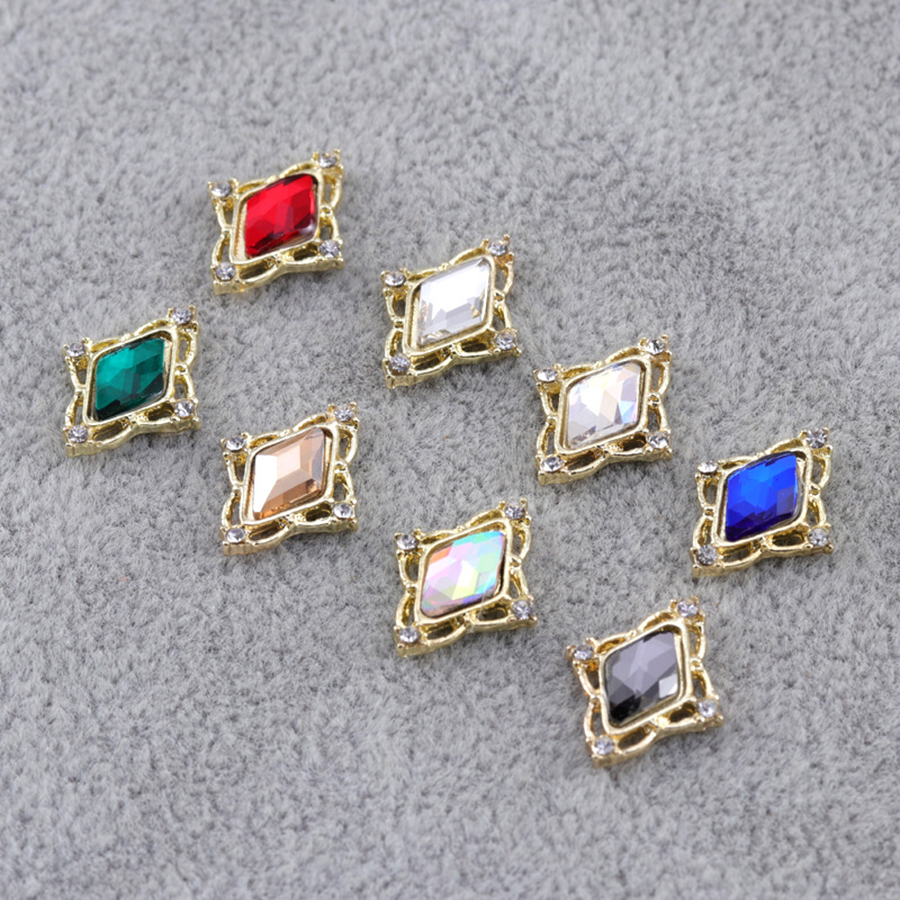 d243 big nail alloy rhinestone jewelry