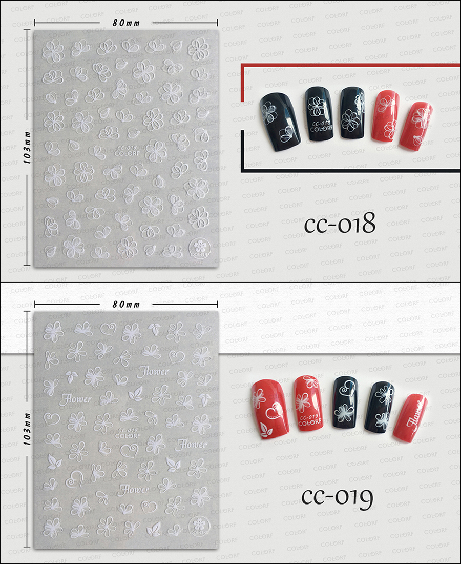 cc010-027 3d transparent crystal sticker