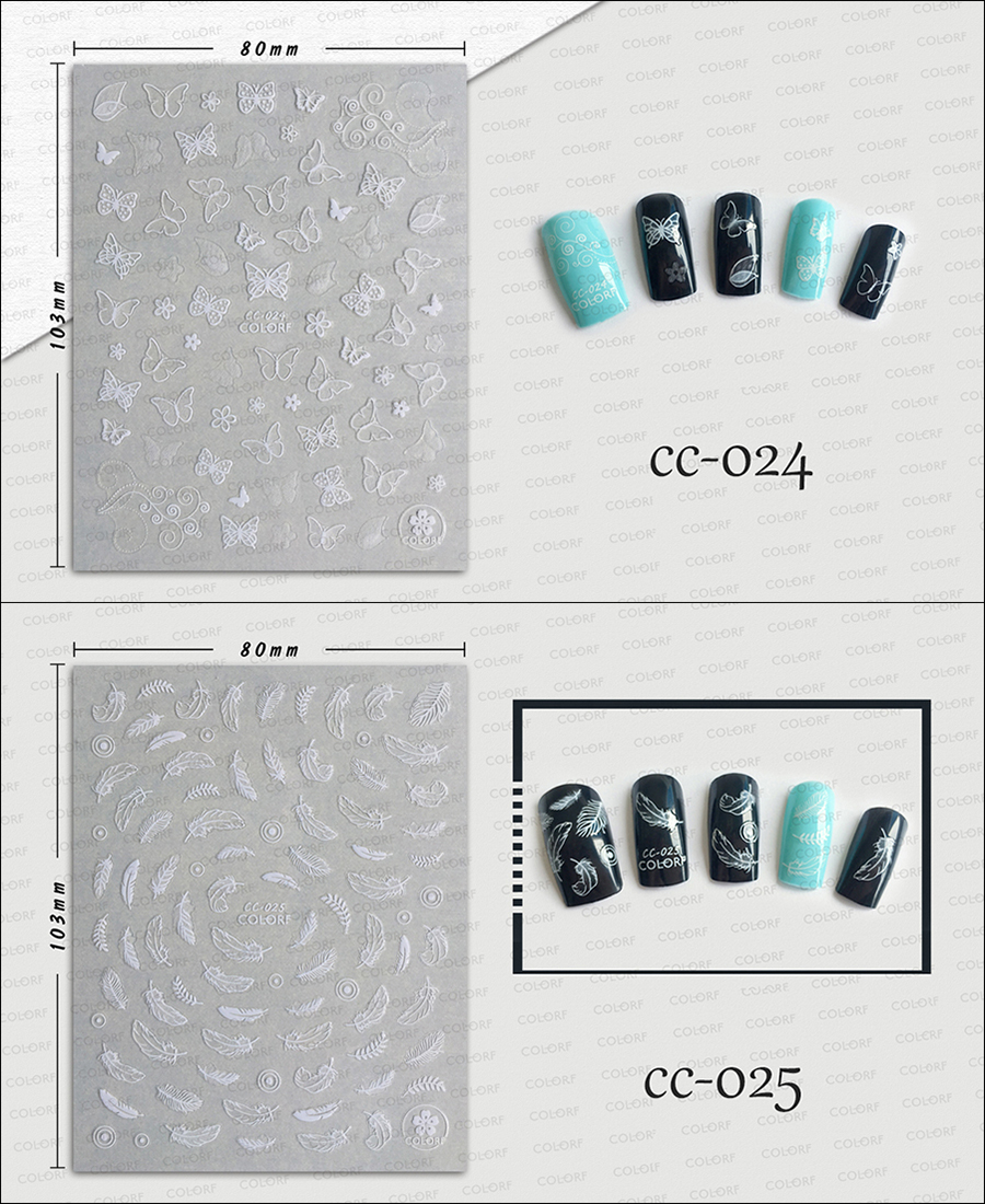 cc010-027 3d transparent crystal sticker