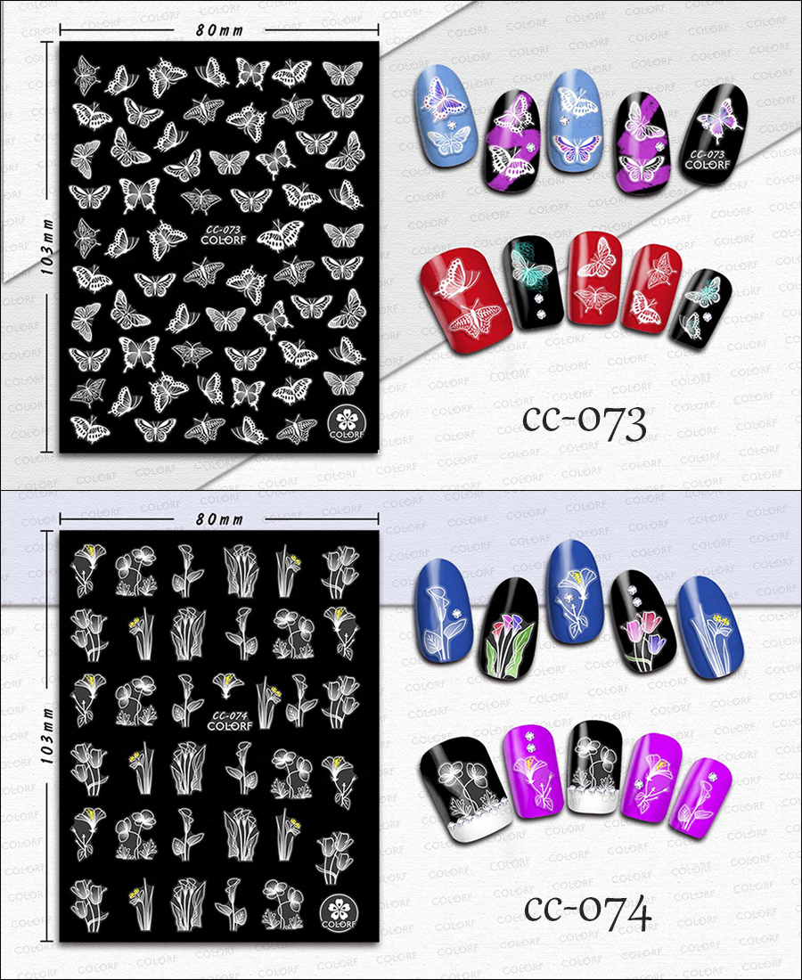 cc073-081 3d transparent crystal sticker