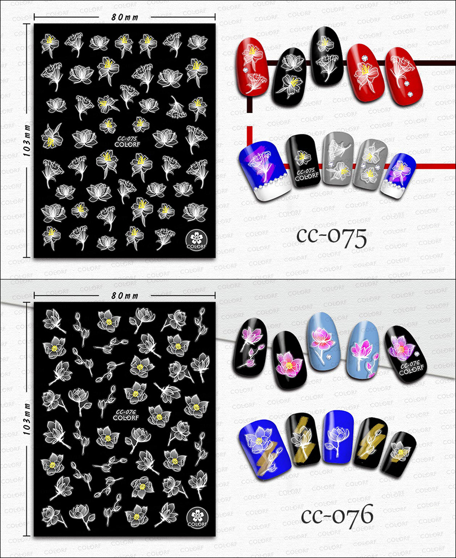 cc073-081 3d transparent crystal sticker