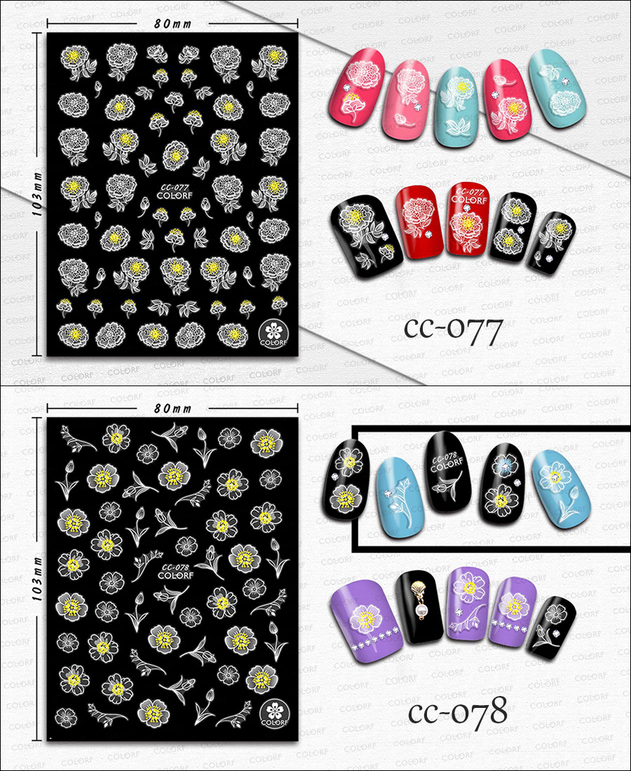 cc073-081 3d transparent crystal sticker