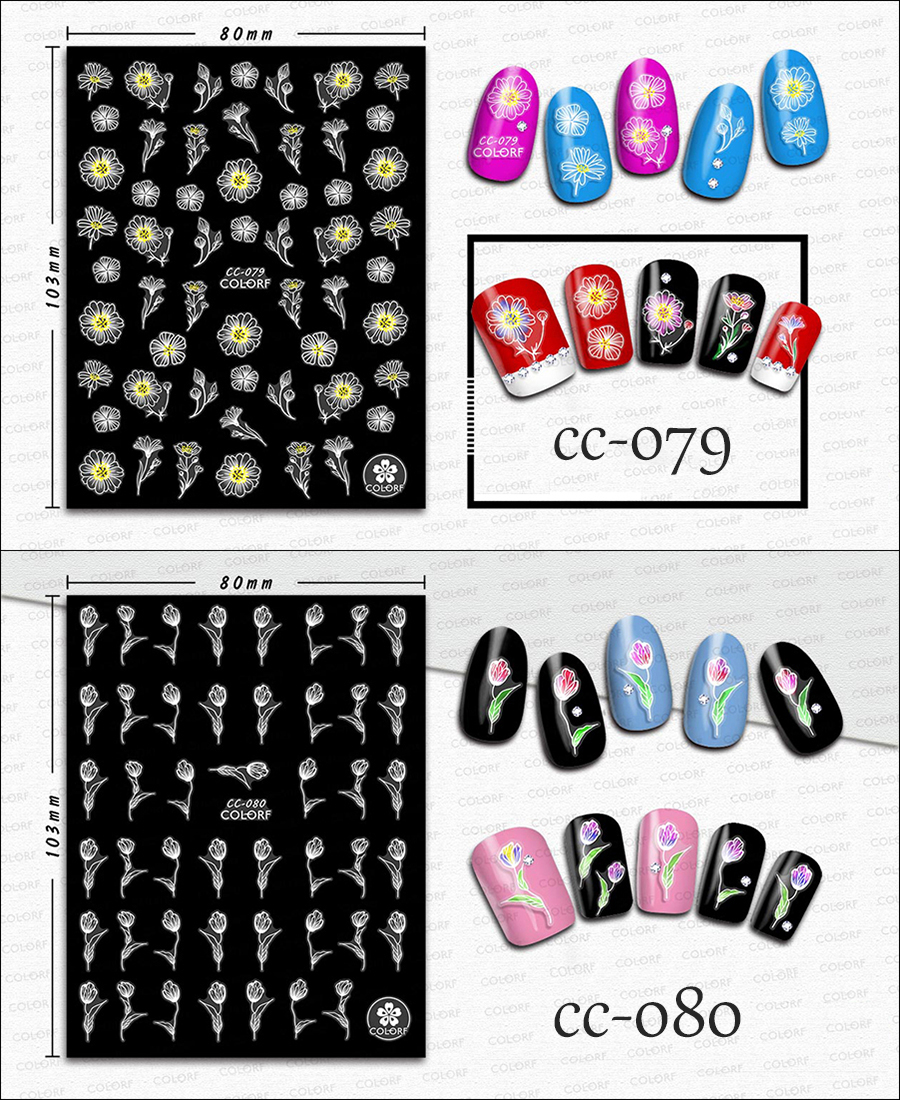 cc073-081 3d transparent crystal sticker