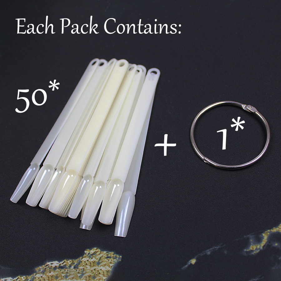 rntip-117 bag packing flat head display nail tips