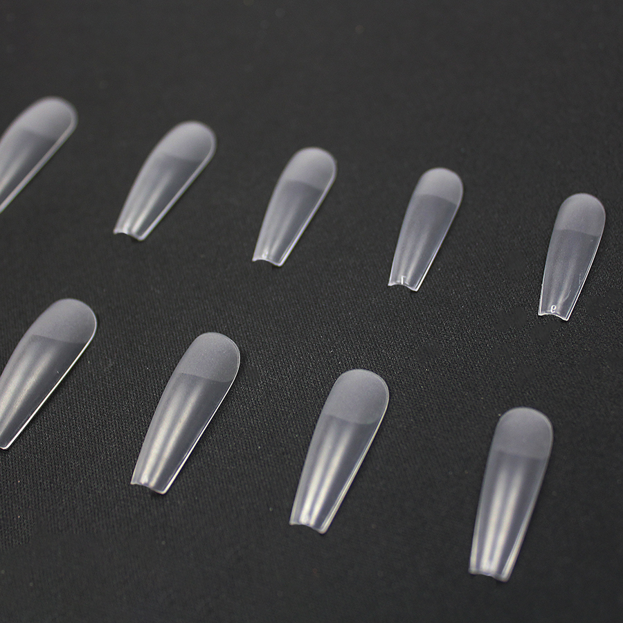 120 tips case-packed frosted flat head nail tips