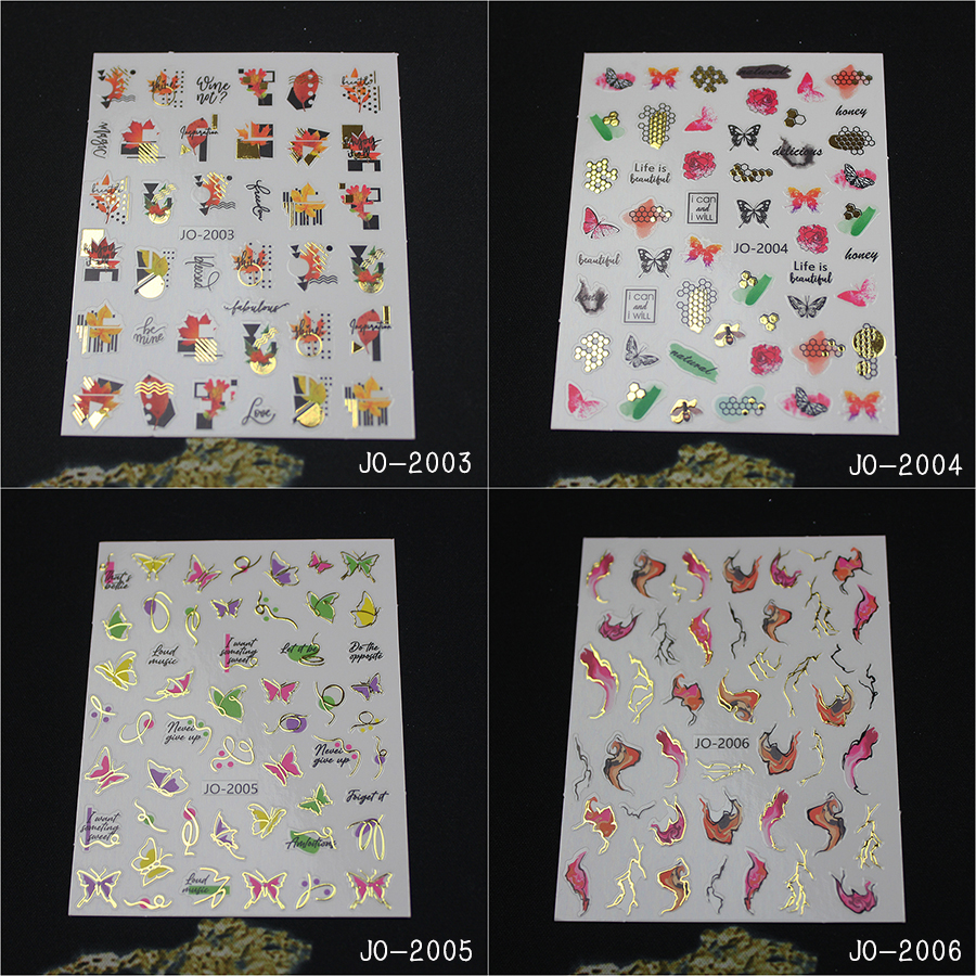 jo1999-2010 graffiti gilding nail stickers