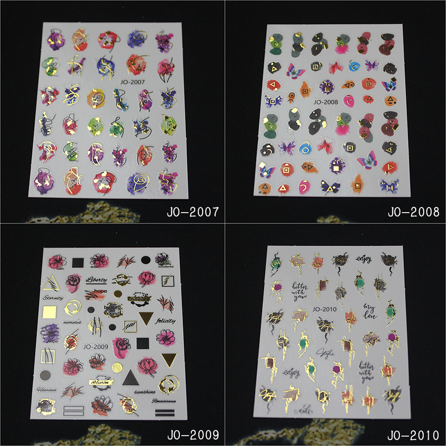 jo1999-2010 graffiti gilding nail stickers