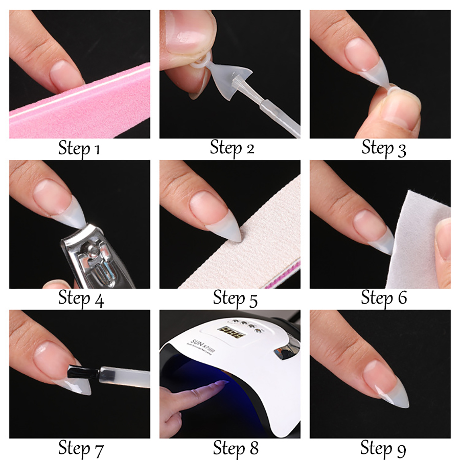 case packing short french nail tips