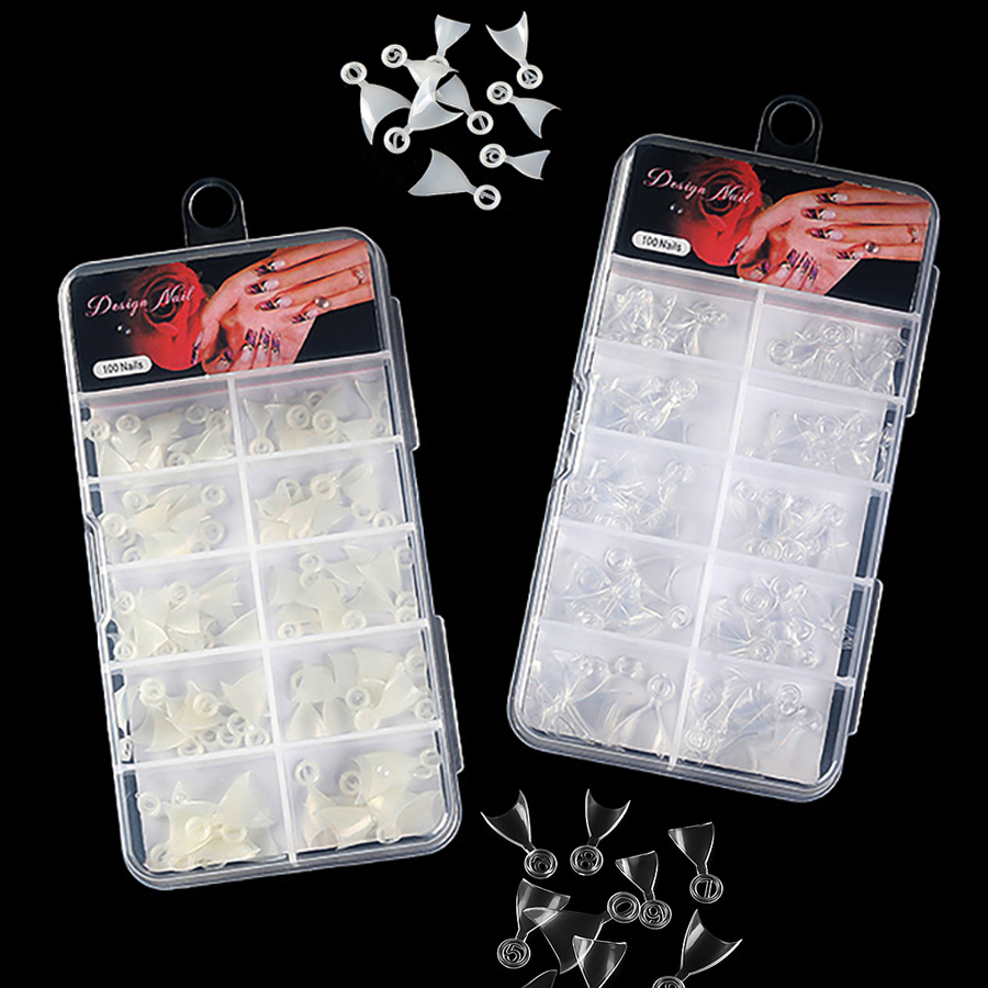 case packing short french nail tips