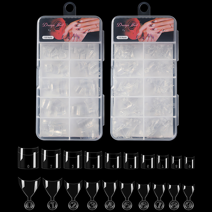 case packing short french nail tips