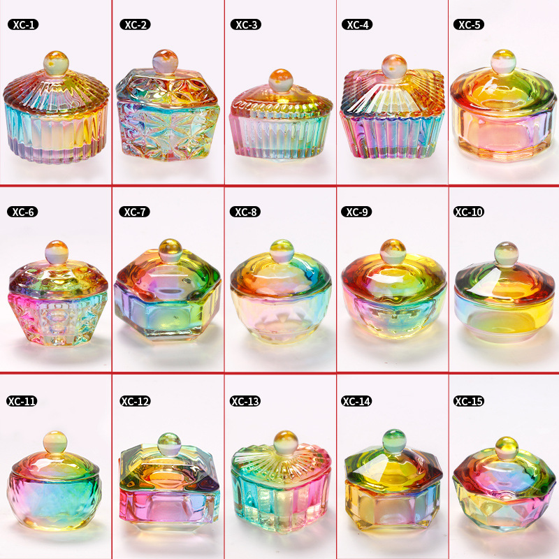 rnt-718 aurora colorful crystal dish